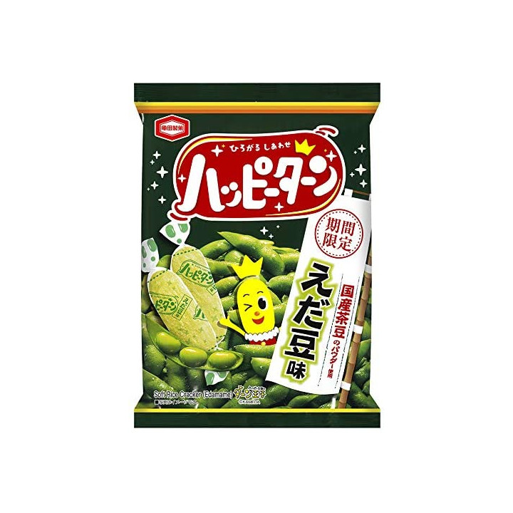 KAMEDA SEIKA - Crackers de Riz Happy Turn Goût Edamame 81g