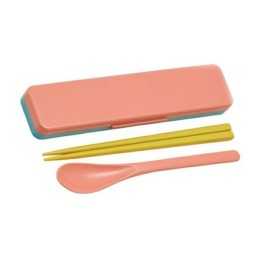 SKATER - Baguettes et Cuillère à Bento Jaunes & Roses CCS3SAAG