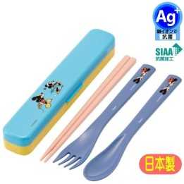 SKATER - DISNEY Mickey & Minnie - Baguettes, Fourchette et Cuillère à Bento TAC1AG-A