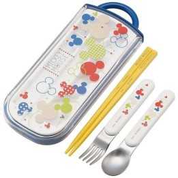 SKATER - DISNEY Mickey - Bento Chopsticks, Fork & Spoon TCS1AM-A
