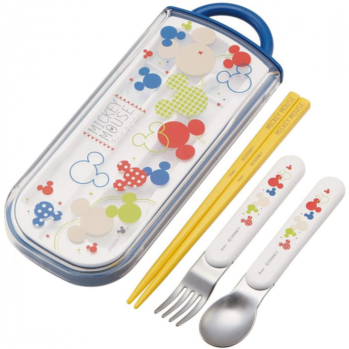 SKATER - DISNEY Mickey - Bento Chopsticks, Fork & Spoon TCS1AM-A