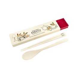 KAMIO JAPAN - POKEMON Evoli - Baguettes et Cuillère à Bento 26544