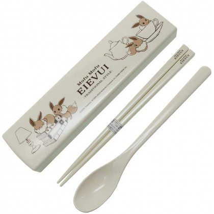 KAMIO JAPAN - POKEMON Eevee - Bento Chopsticks & Spoon 26544