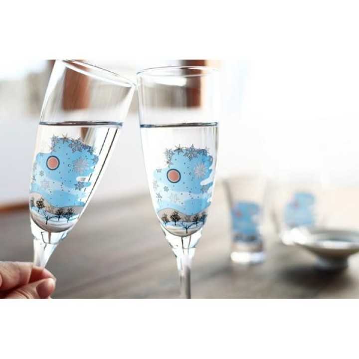 Flûtes à Champagne Magiques - Hiver | Cookingsan.com