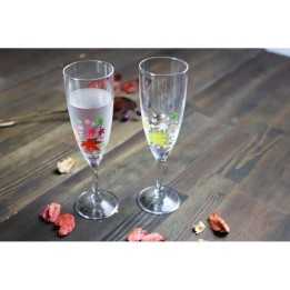 Flûtes à Champagne Magiques - Automne Momiji | Cookingsan.com