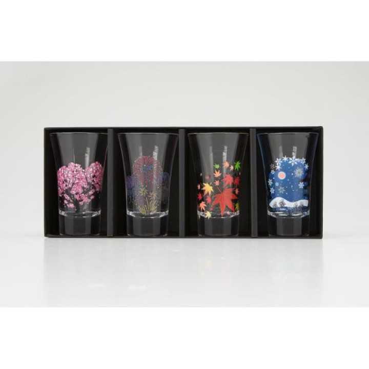 MARUMO TAKAGI - Magic Sake Glasses - Four Seasons