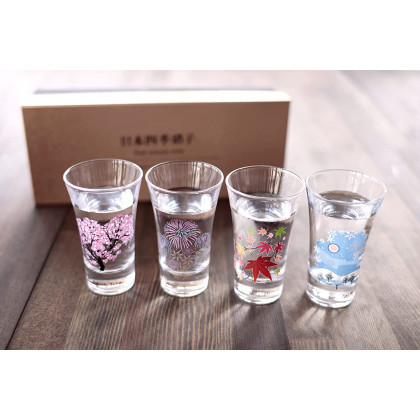 MARUMO TAKAGI - Magic Sake Glasses - Four Seasons