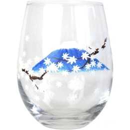 KINTOUEN - Verre Magique - Feuilles d'érable (momiji) & Mont Fuji