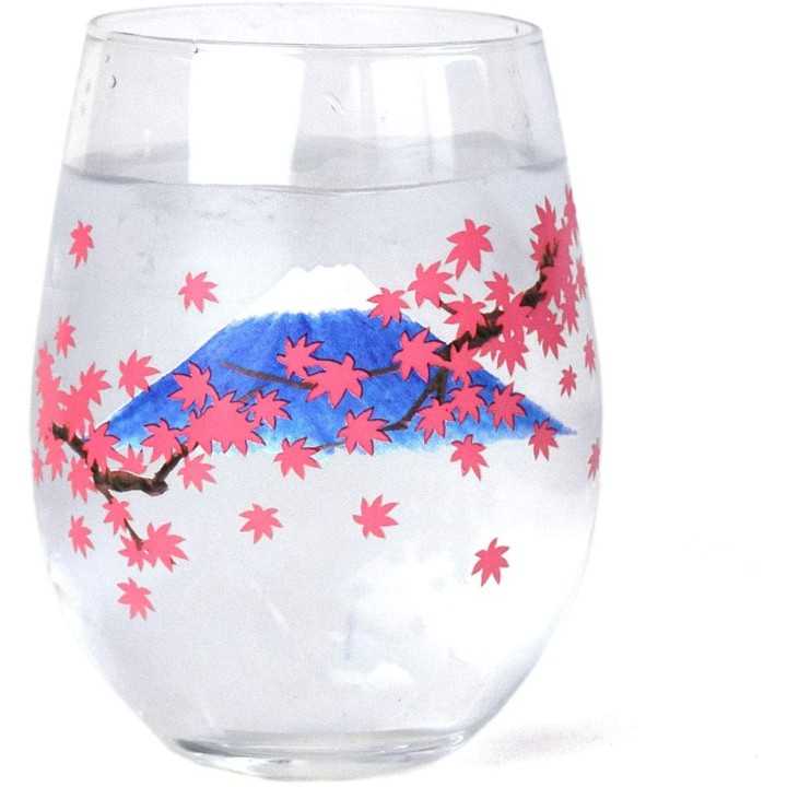 Verre Magique - Feuilles d'érable & Mont Fuji | Cookingsan.com