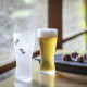 ADERIA - Beer Glass - Goldfish & Fireworks 6685