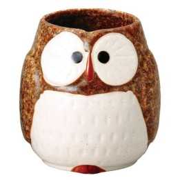 YAMASA-SAKAI - SOBOUGAMA Tea Cup - Brown Owl