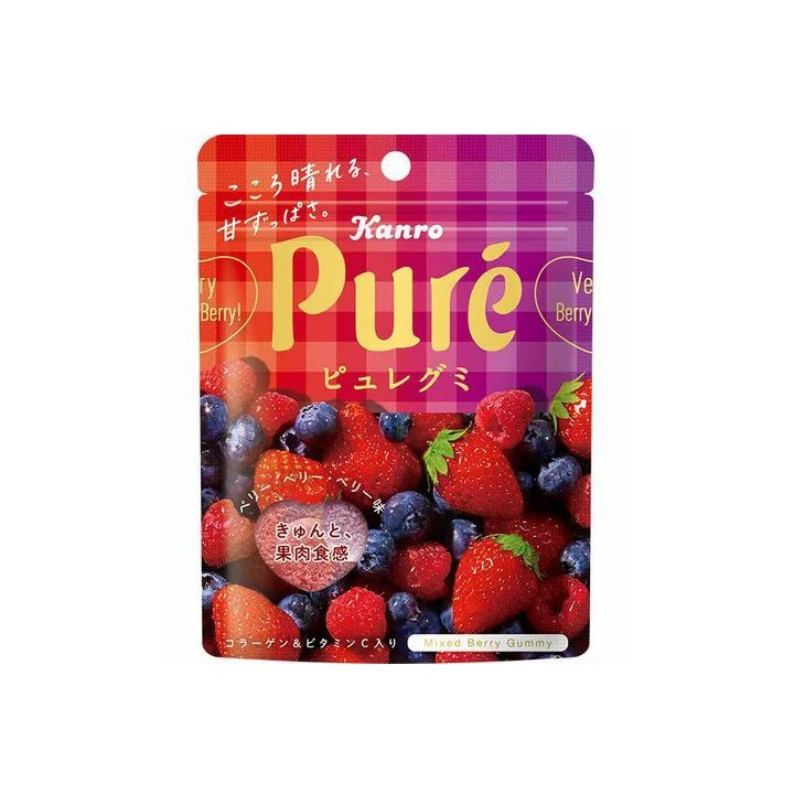 KANRO - Puré Berries Gummies 56g