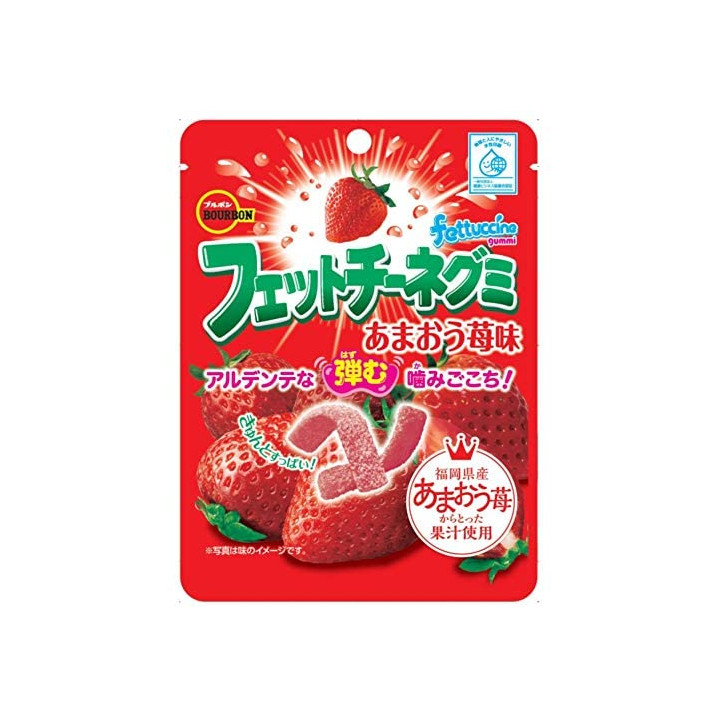 BOURBON - Fettuccine - Strawberry Gummies 50g