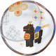 ADERIA - Small Plate Zodiac Signs - The Horse 6007