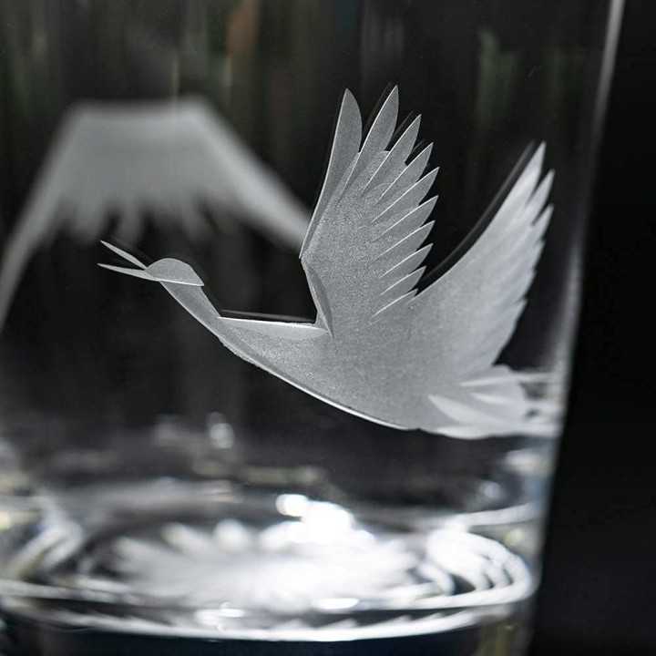 Verres Mont Fuji (Edo Kiriko) | Cookingsan.com