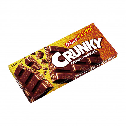 LOTTE - CRUNKY Tablette de Chocolat Croustillant