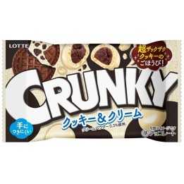 LOTTE - CRUNKY Tablette de Chocolat Croustillant Cookies & Cream - Demon Slayer