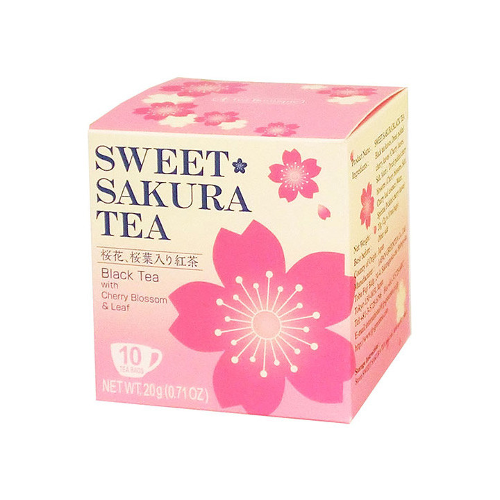 TEA BOUTIQUE - SWEET SAKURA TEA Thé Noir Sakura - 10 sachets