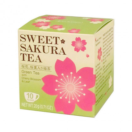 TEA BOUTIQUE - SWEET SAKURA TEA Thé Vert Sakura - 10 sachets