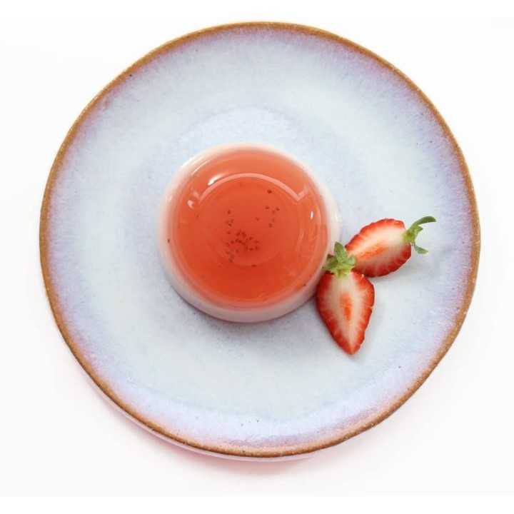 Puddings au Lait & Gelée à la Fraise | Cookingsan.com