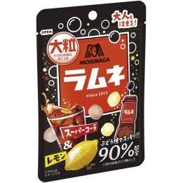 MORINAGA - RAMUNE Bonbons Super Cola/Citron 38g
