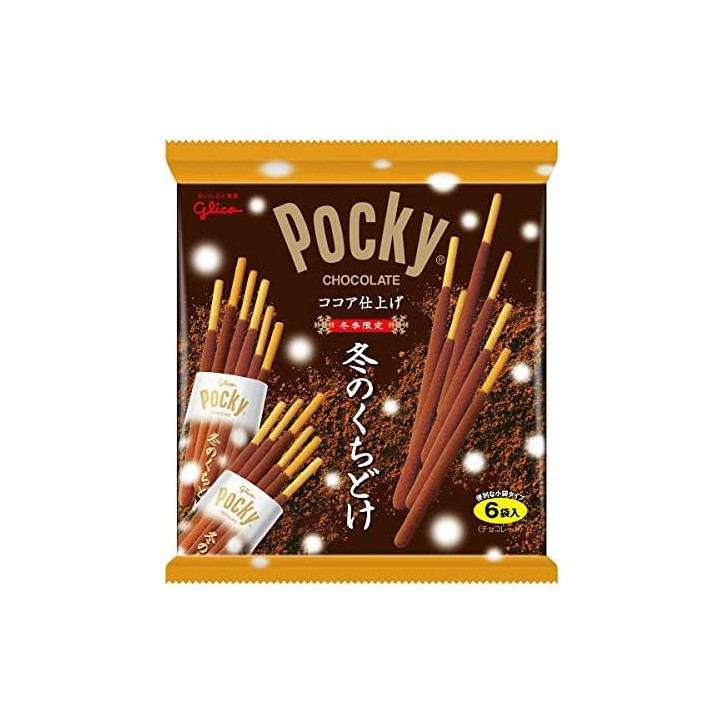 GLICO - Pocky d'Hiver - Chocolat Fondant - 6 sachets