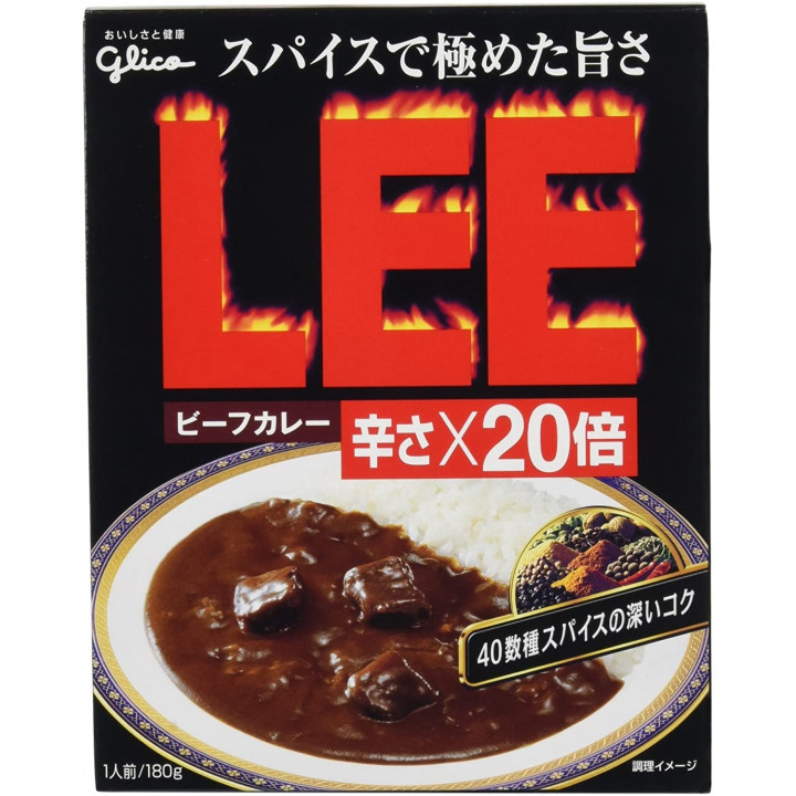 GLICO - Curry instantané au bœuf très épicé LEE (20 fois plus épicé) - 180g