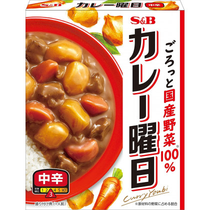 S&B - Curry instantané Youbi moyennement épicé, au bœuf et aux légumes - 230g