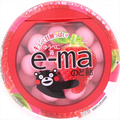 UHA MIKAKUTO - e-ma Strawberry Candies 33g