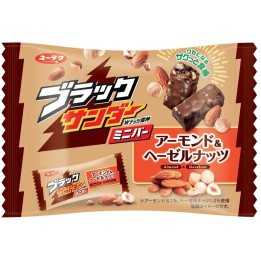 YURAKU SEIKA - BLACK THUNDER Sachet de Mini-Barres Chocolatées Amande & Noisette 143g