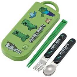 Skater - Minecraft Trio Set (Chopsticks, Spoon, Fork)