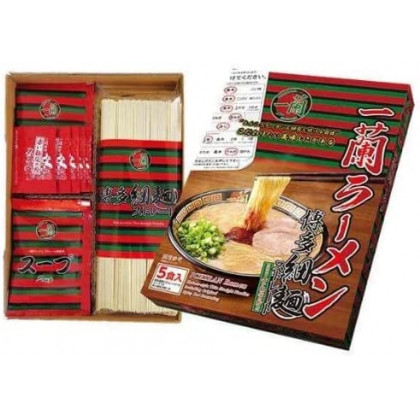 Ichiran Ramen Hakata Fine Noodles (Straight) with Ichiran's Special Red Secret Powder