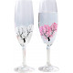 MARUMO TAKAGI - Flûtes à Champagne Magiques - Printemps Sakura (cerisiers en fleurs)