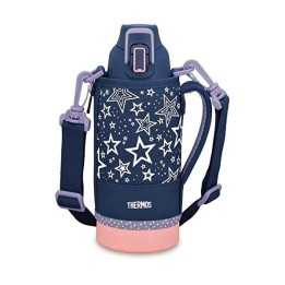 Thermos - Navy Peach Water Bottle (800 ml)