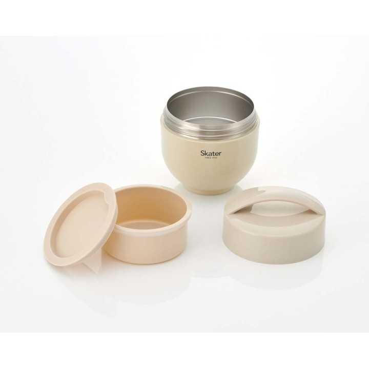 Skater - Boîte à lunch thermique Beige Mat | Cookingsan.com