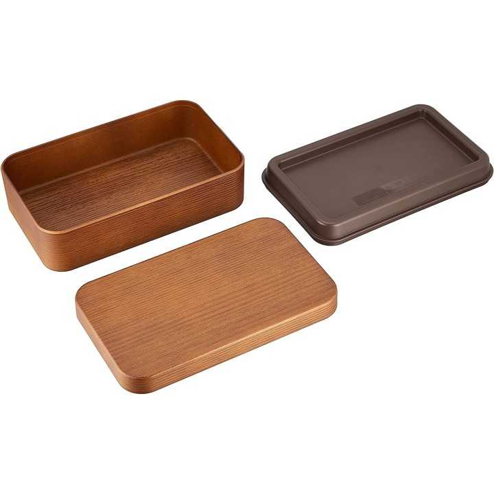 Showa - Haramaki Bento Box Light Brown x Navy | Cookingsan.com