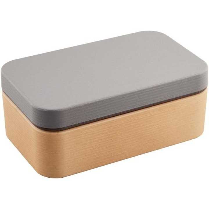 Showa - Boîte à bento Wood Grain Charcoal Gray