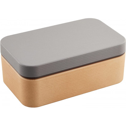 Showa - Bento Box Wood Grain Charcoal Gray