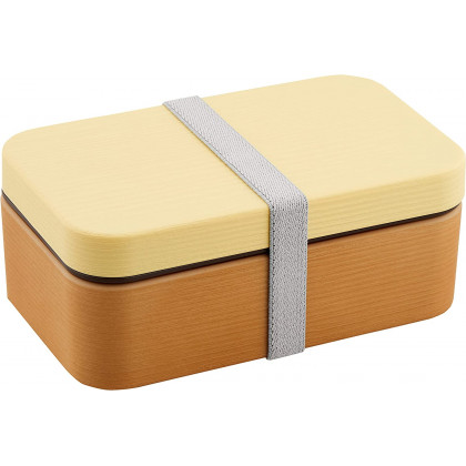 Showa - Bento Box Wood Grain Yellow
