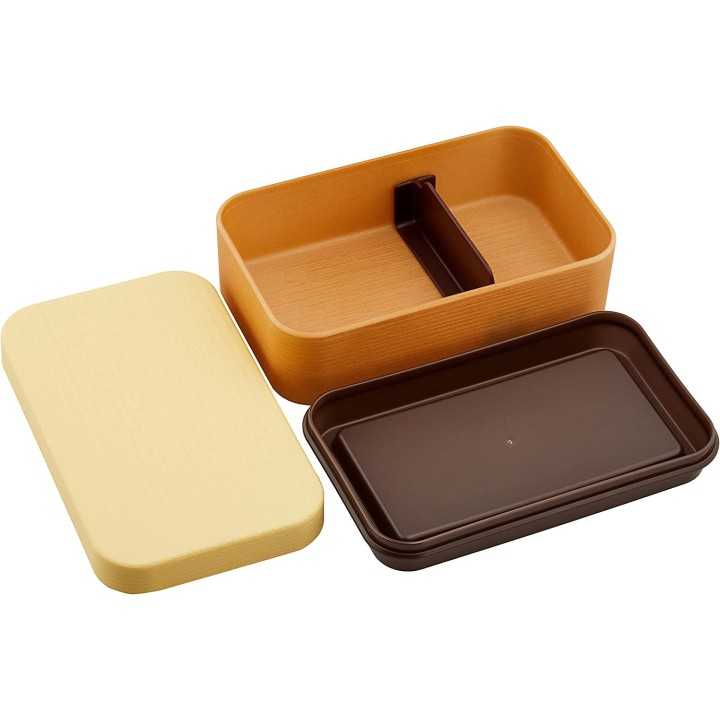 Showa - Boîte à bento Wood Grain Yellow| Cookingsan.com