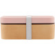 Showa - Bento Box Wood Grain Pink