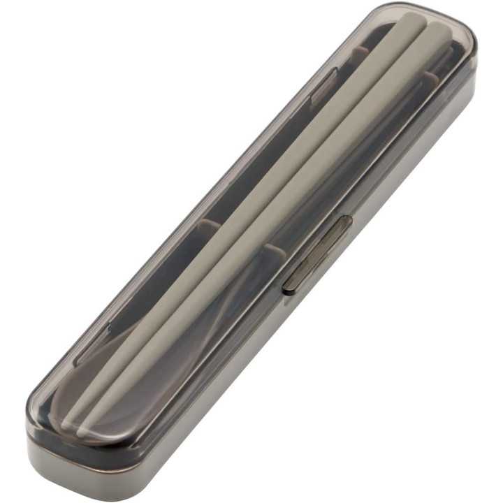 Skater - Set di cucchiaio e bacchette grigi | Cookingsan.com