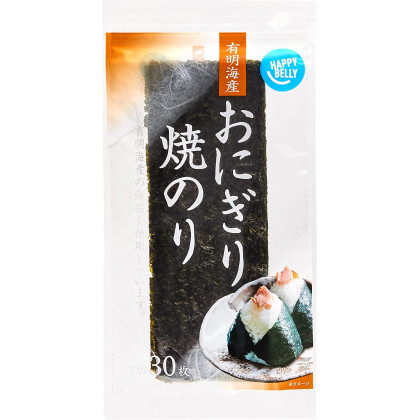 Happy Belly - Nori grillé pour Onigiri 3 tranches (30 feuilles)