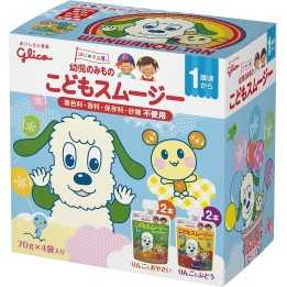 Glico - Assortiment de 4 bouteilles de smoothies pour enfants