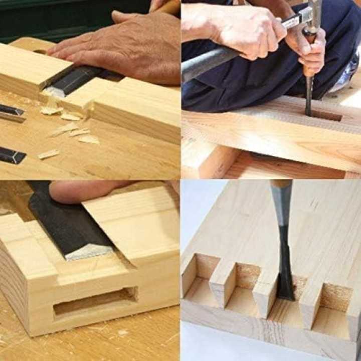 Juego de cinceles para madera KAKURI de 3 piezas, 9/15/24…