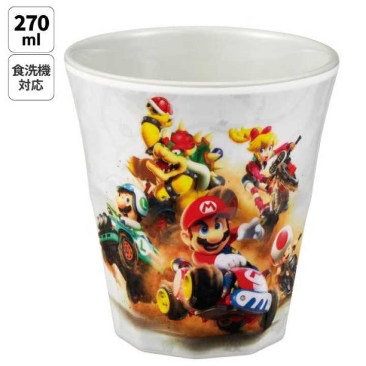 Gobelet en mélamine Mario Kart 270 ml pour enfants « Skater » (Japon)