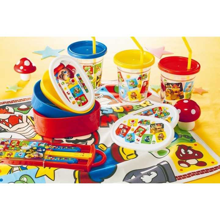 Lot de 3 verres à paille Super Mario, 320 ml, Skater, importés du Japon