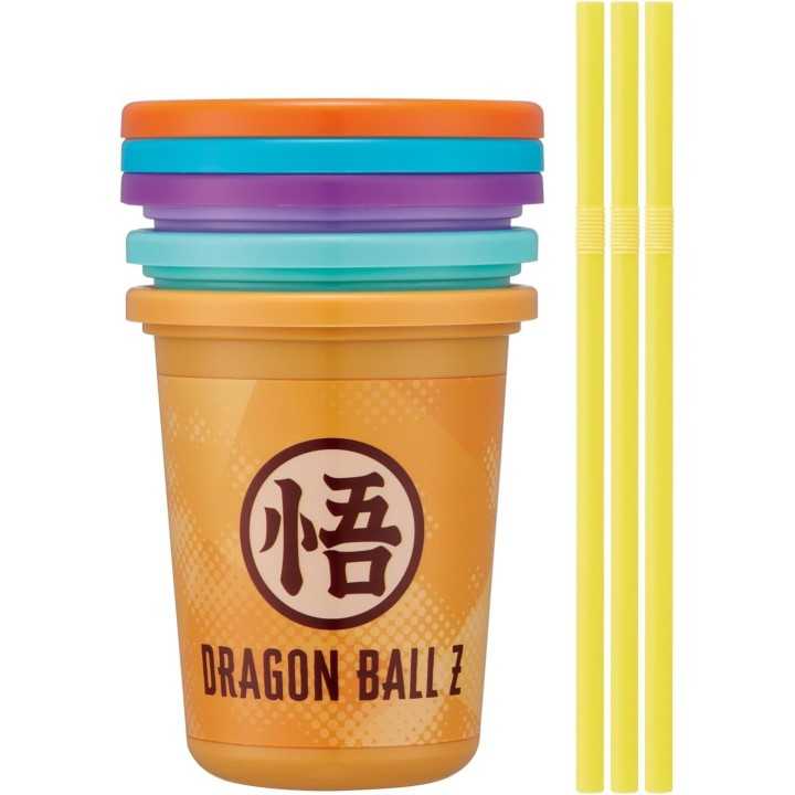 Lot de 3 gobelets à paille Dragon Ball Z, 320 ml, Skater, importés du Japon