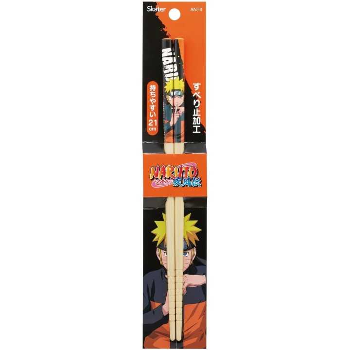 Baguettes en bambou Naruto, 21 cm, Skater, importées du Japon