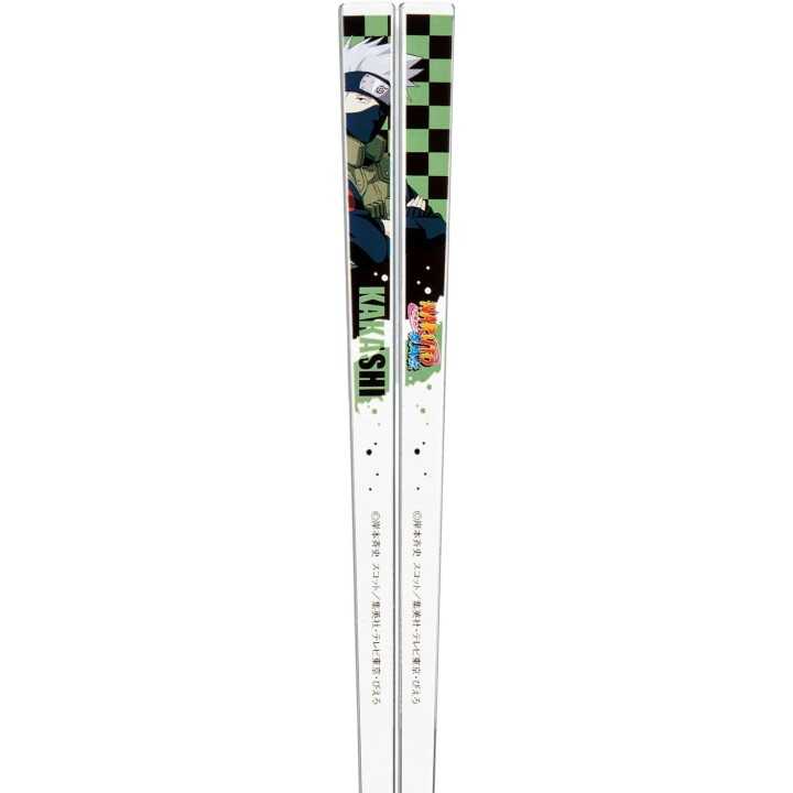 Baguettes en acrylique Naruto Kakashi, 21 cm, lavables au lave-vaisselle, importées du Japon